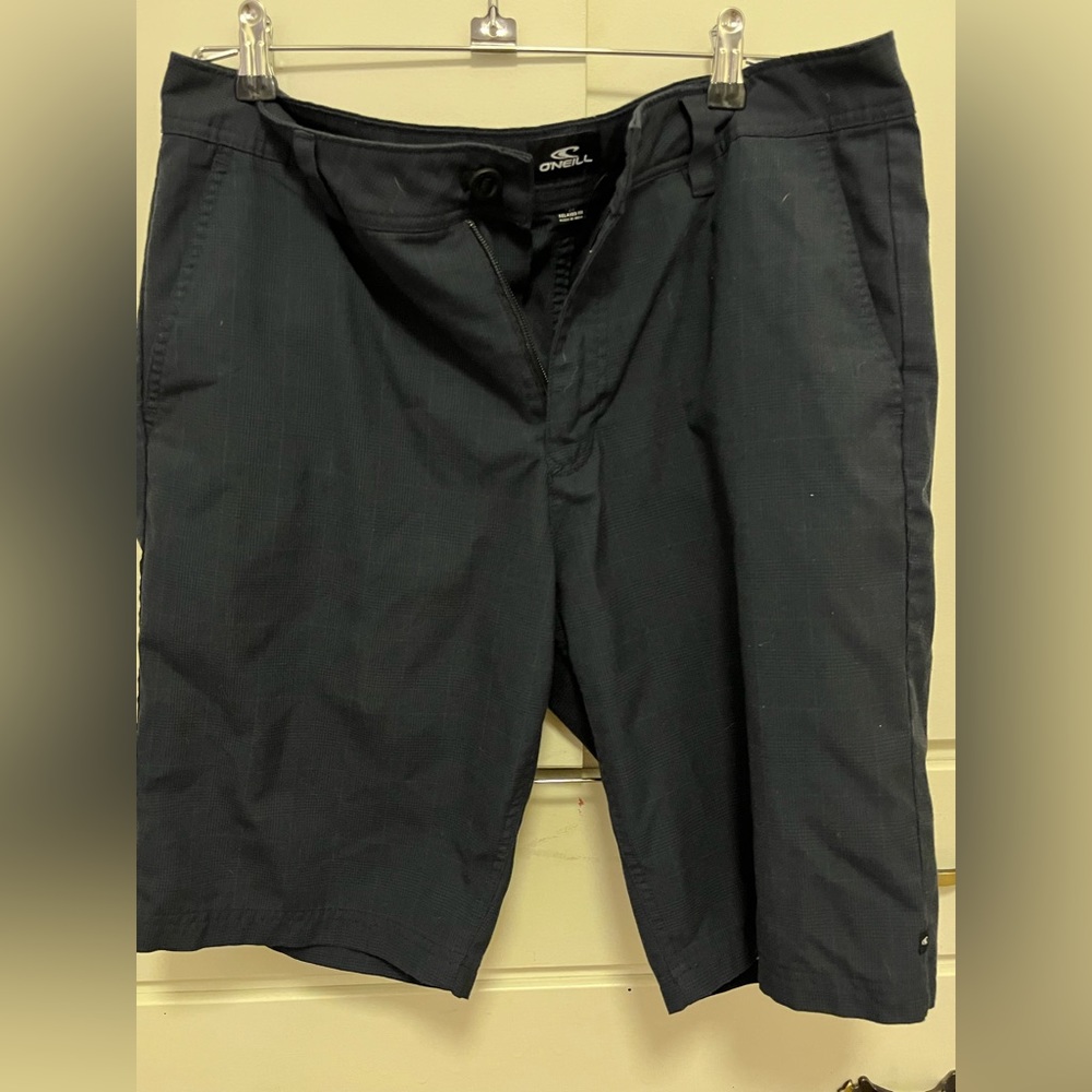 Men’s Dark Blue Shorts squares of black. Nice shorts